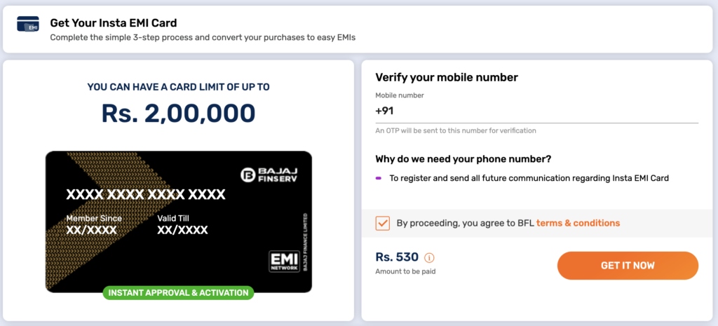 Bajaj Emi Card 